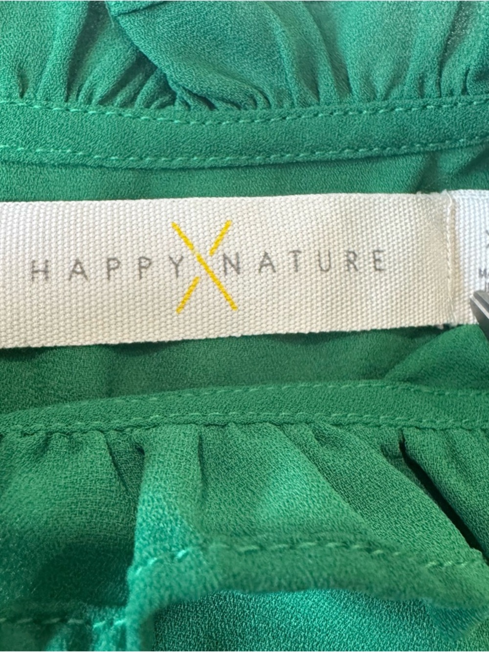 Happy Nature by Kate Hudson Green Ruffle Blouse | Size XL 💚 - Picture 8 of 12